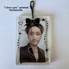 Load image into Gallery viewer, DISCOUNTED My Love Clear Acrylic Photocard Holder - Small Imperfection
