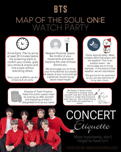 Map of the Soul ON:E Watch Party Tickets | READ DESCRIPTION